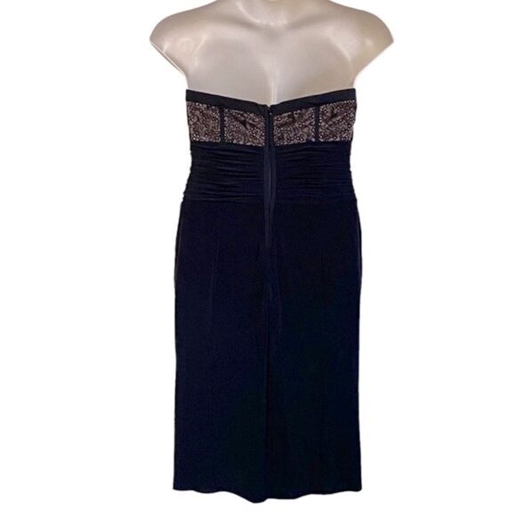 Jessica Simpson Black Lace Detail Bodice Strapless Cocktail Mini Dress Sz 14 NWT - Picture 8 of 15